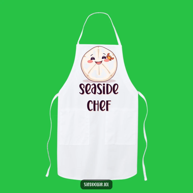 Funny Sand Dollar Crab Apron: Kitchen Fun with Beach Buddies - Perfect Funny Gift!