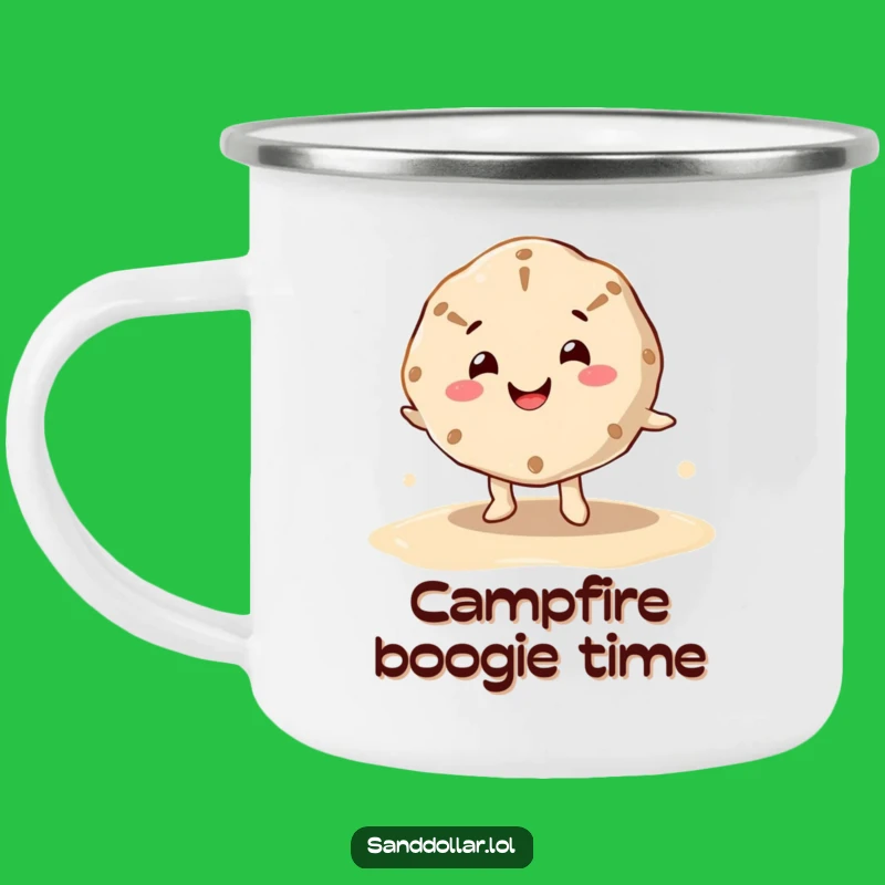 Funny Sand Dollar Dance Camping Mug: Hilarious Gear for Joyful Campers!