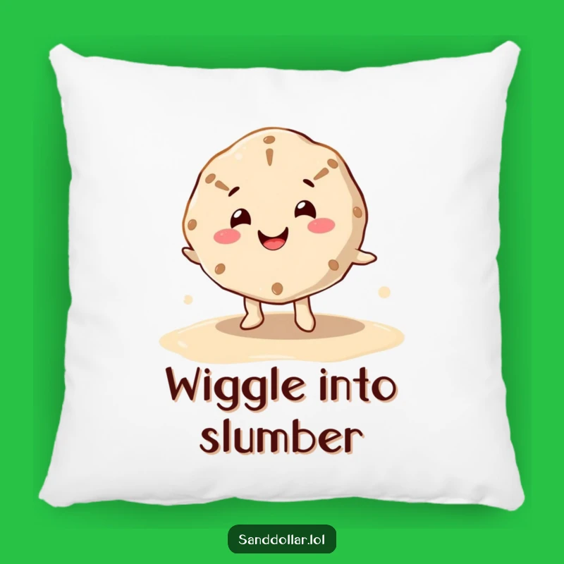 Funny Sand Dollar Dance Pillow: Cozy and Hilarious Gift for Beach Comfort!