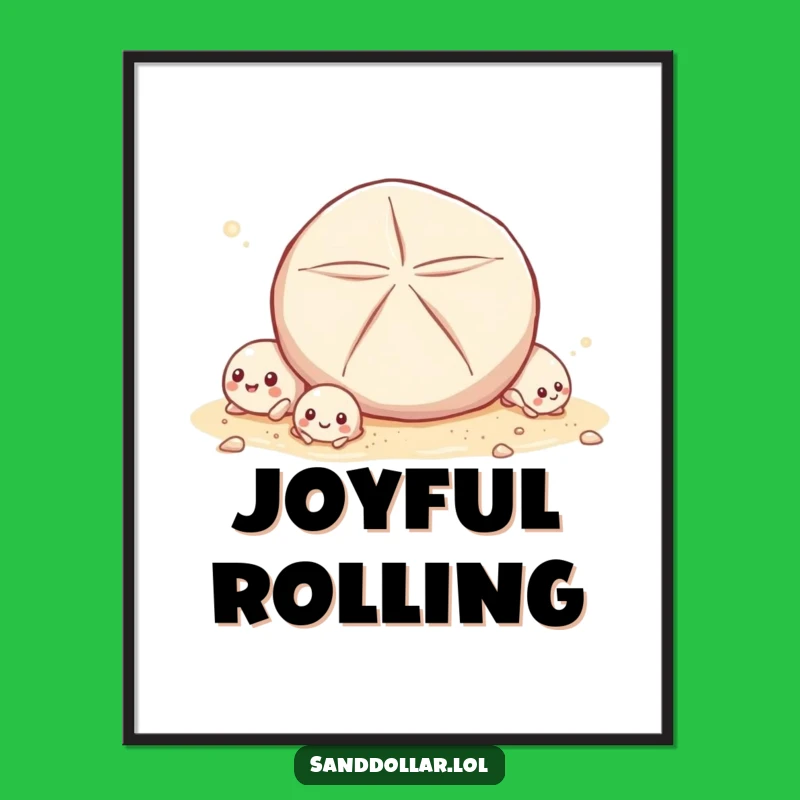 Funny Shell Giggle Digital Art: Joyful Characters, Instant Downloadable Humorous Gift