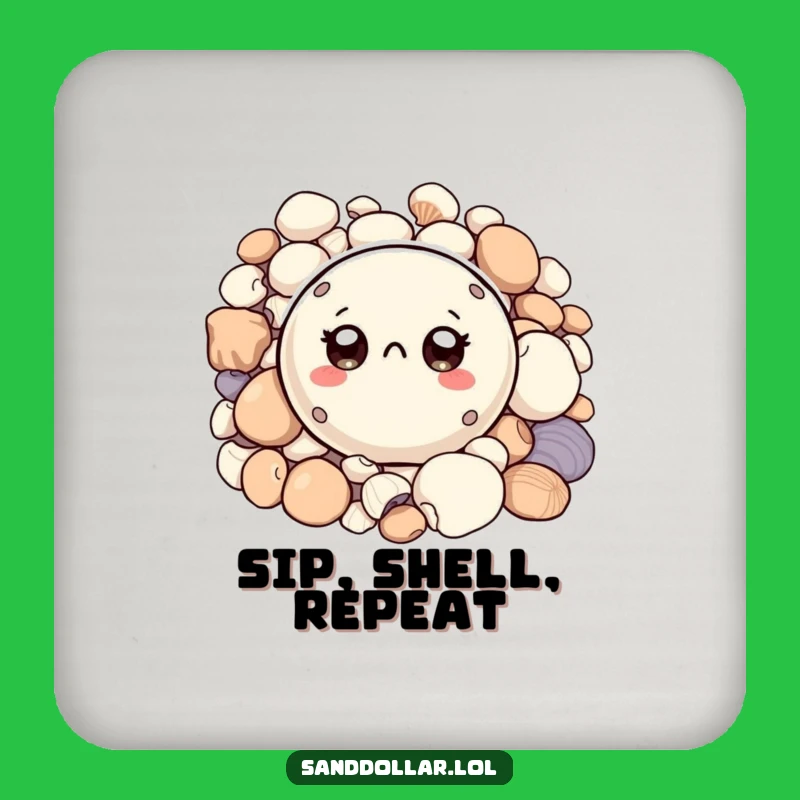 Funny Sand Dollar Coaster: Hilarious Protection for Your Surfaces!