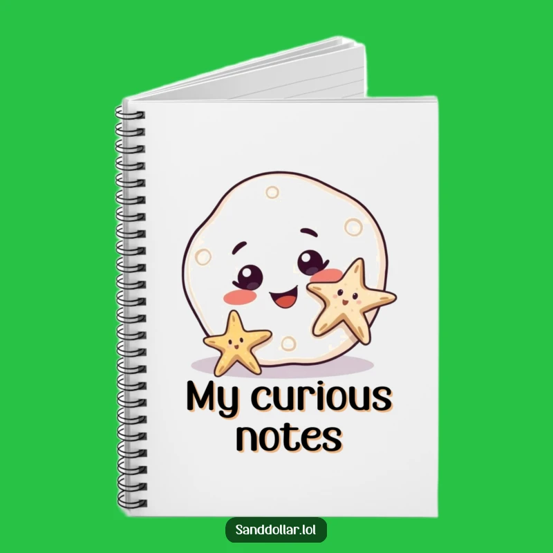 Funny Sand Dollar Smile Notebook: Curious Character Journal, Great Humorous Gift