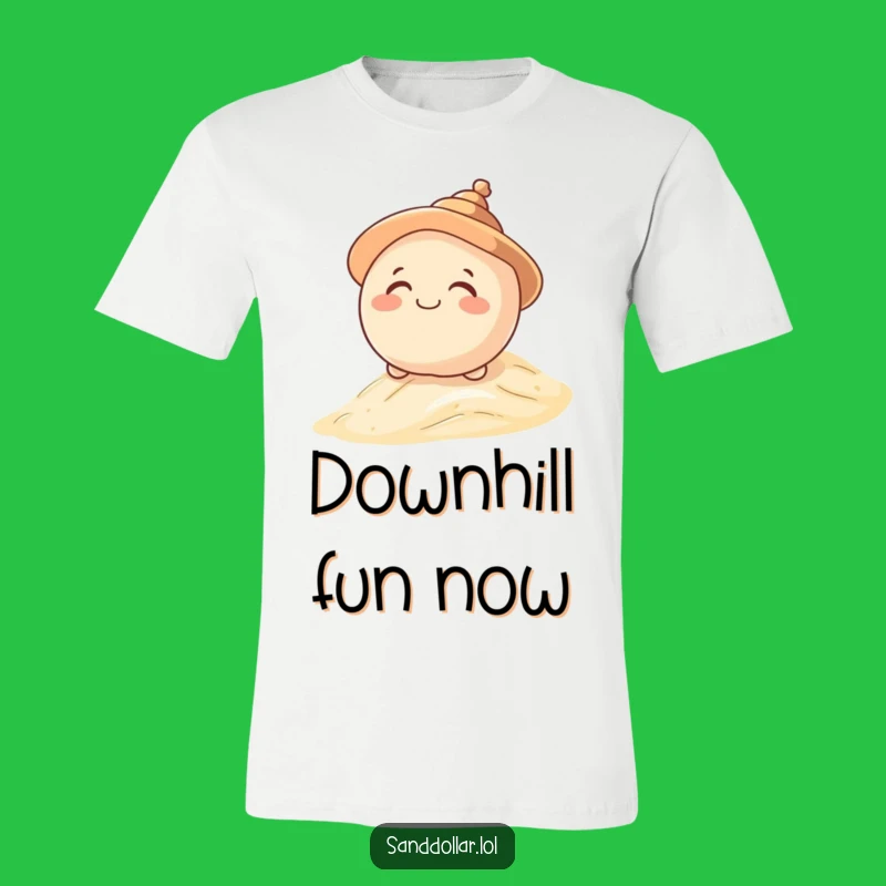 Funny Rolling Sand Dollar T-Shirt: Hilarious Tee for Adventurous Beach Goers!