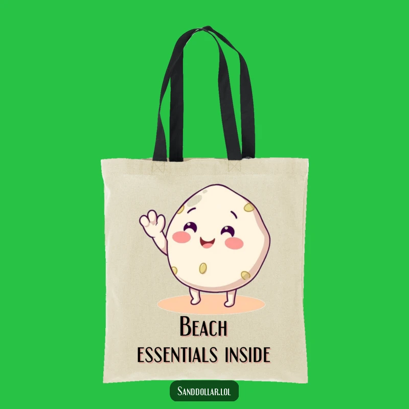 Funny Sand Dollar Tote Bag: Durable Beach Accessory, Perfect Humorous Gift!